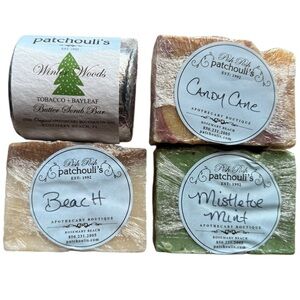 Patchouli’s Apothecary Boutique Natural Soap Bundle 30A Rosemary Beach. 4 soaps.